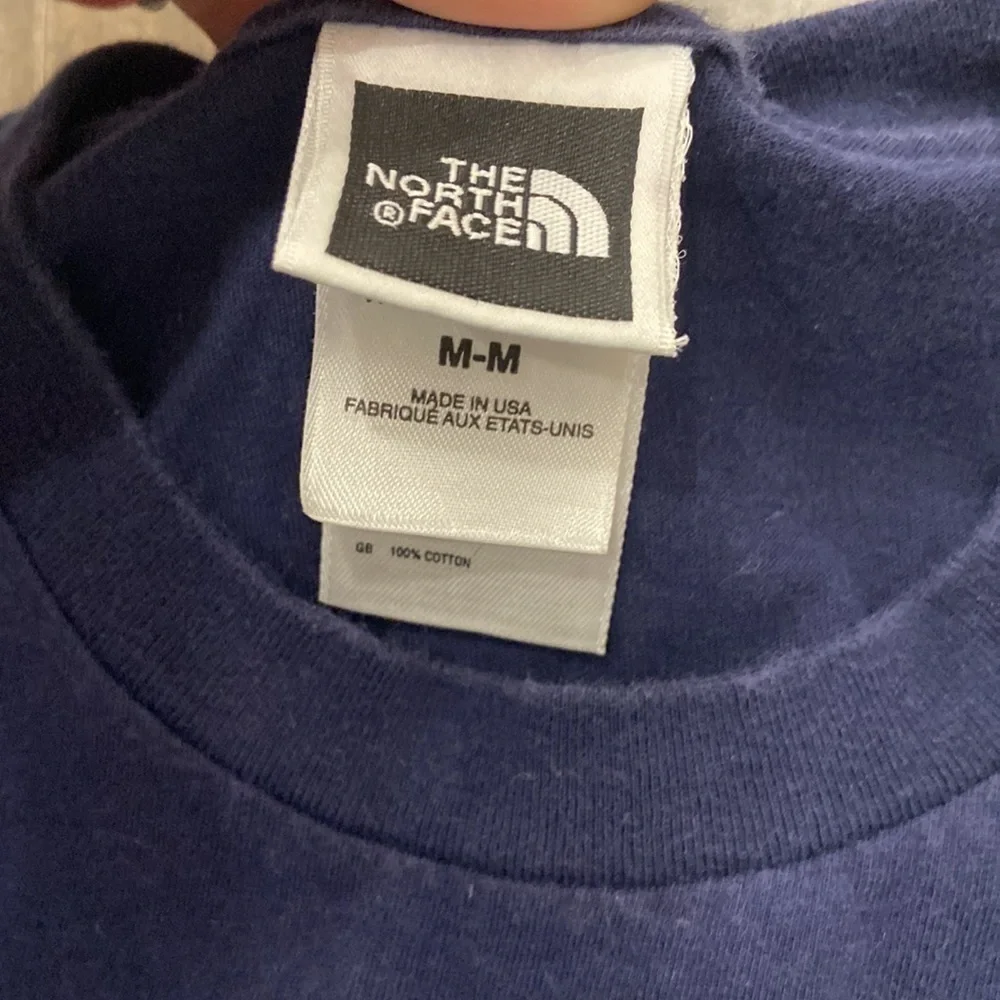 Vintage The North Face Navy T-Shirt Juniors size M - Picture 3 of 3